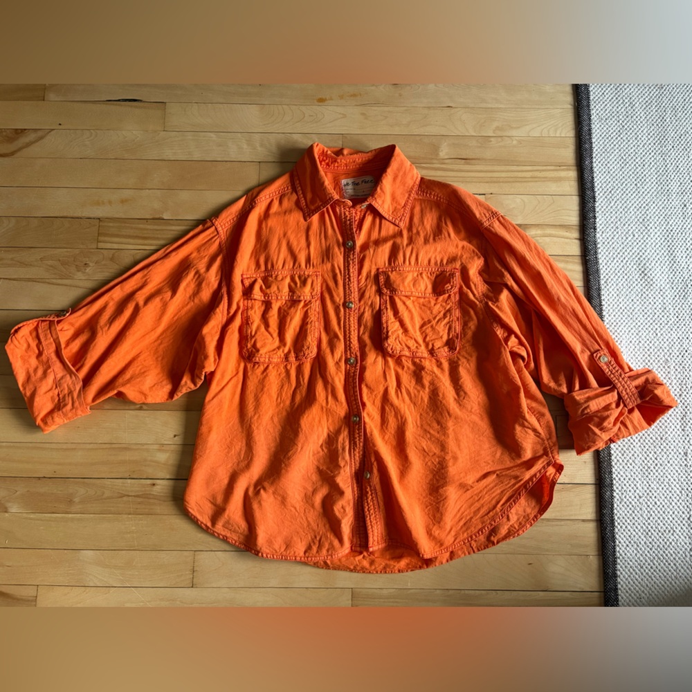 We The Free Vibrant Orange Shirt